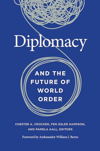 Blue book cover with white text: "Diplomacy and the Future of World Order.