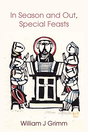 Book cover with stylized illustration of a priest and two acolytes.