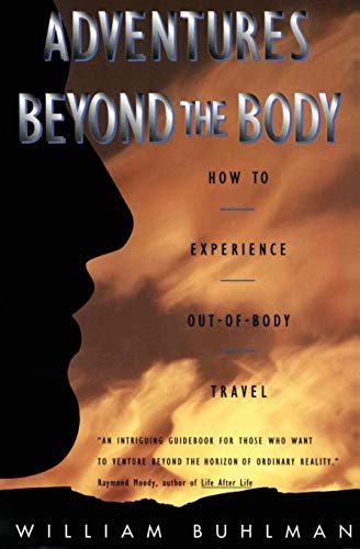 Book cover with title "Adventures Beyond the Body" and a silhouetted face.