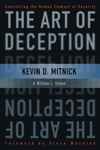 Book cover for The Art of Deception by Kevin D. Mitnick and William L. Simon.