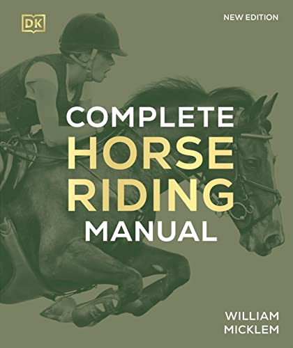 Book cover: "Complete Horse Riding Manual" with rider and horse image.