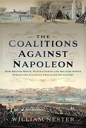 Book cover: “The Coalitions Against Napoleon” with a battle scene illustration.