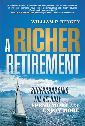 Book cover: "A Richer Retirement" with a sailboat on a blue ocean.