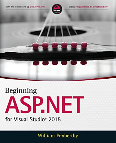 Book cover: “Beginning ASP.NET for Visual Studio 2015” with guitar detail.
