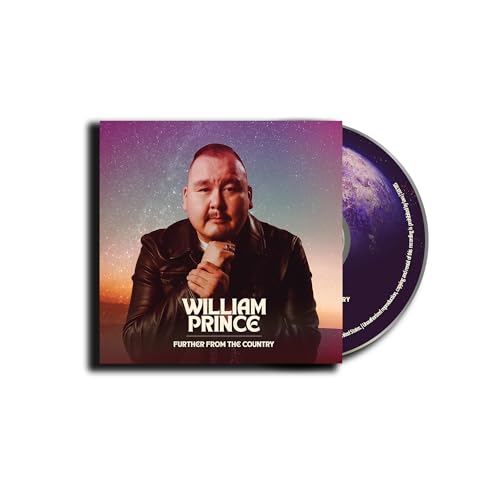 CD cover featuring William Prince in a black jacket, starry background.