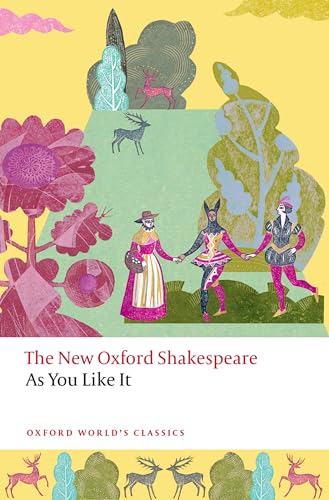 Book cover for “As You Like It” with illustrated forest scene.