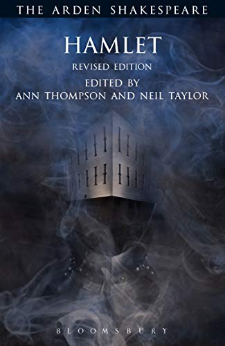 Cover of “Hamlet: Revised Edition” featuring a ghostly helmet image.