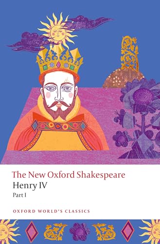 Book cover: “Henry IV Part I” with a crowned figure and sun design.