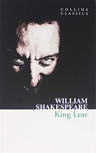 Book cover of Shakespeare’s “King Lear” featuring a close-up portrait.