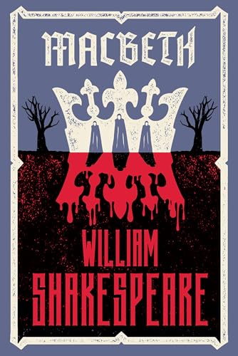 Book cover for Shakespeare’s Macbeth with a crown and dark imagery.