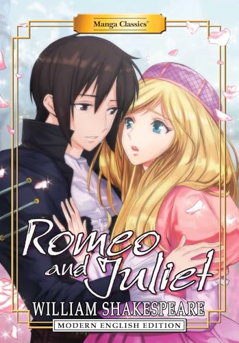 Manga-style cover of “Romeo and Juliet” featuring two young characters.