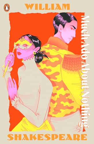 Book cover with illustrated couple in Renaissance attire, orange and yellow tones.