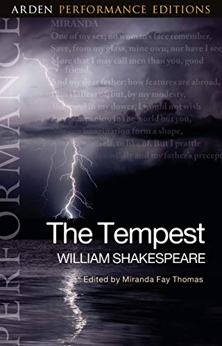Book cover for Shakespeare’s “The Tempest” with a stormy seascape.