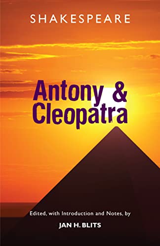 Book cover for Shakespeare’s “Antony and Cleopatra” with a pyramid silhouette.