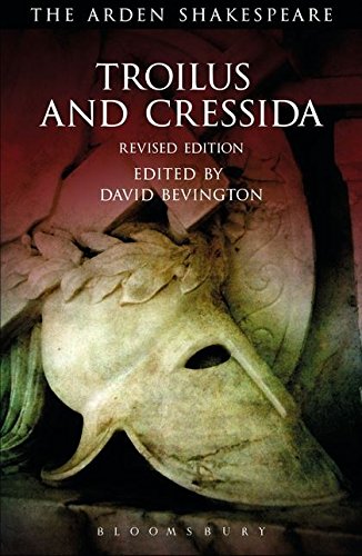 Book cover for The Arden Shakespeare Troilus and Cressida featuring a stone helmet sculpture.