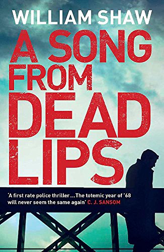 Book cover: red text, bridge, and silhouette of a man in a coat.