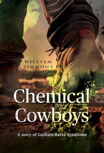 Book cover: boots, splashes of color, and title "Chemical Cowboys.