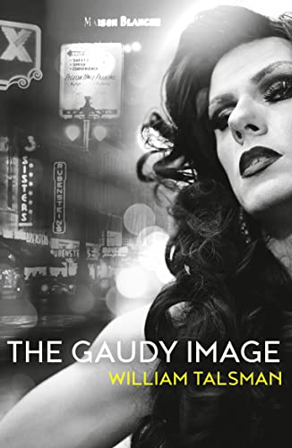 Black and white book cover featuring a woman’s face and city lights.