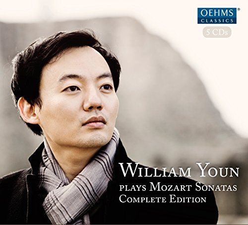 Portrait of pianist William Youn with album title and "5 CDs" logo.