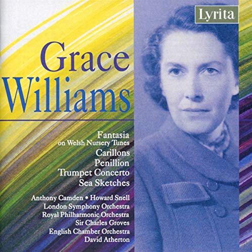 CD cover featuring a portrait of Grace Williams against a colorful abstract background.