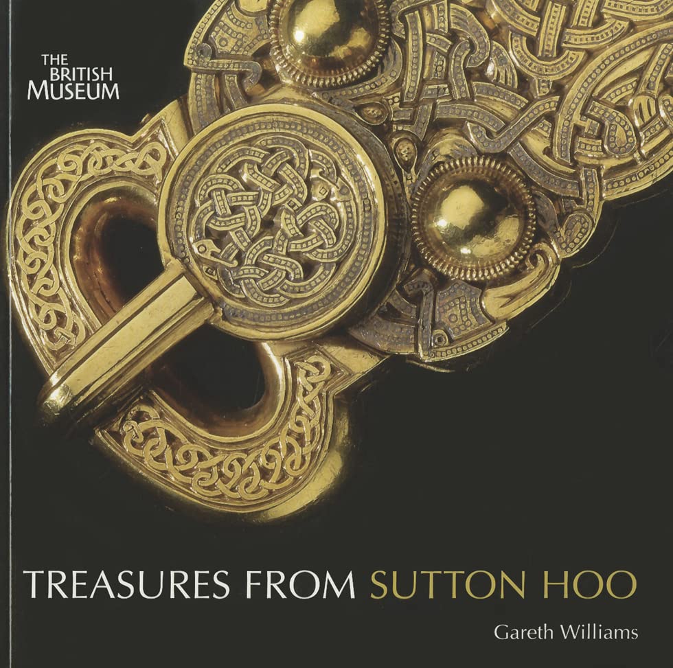 Book cover featuring ornate gold and bronze Anglo-Saxon artifacts.