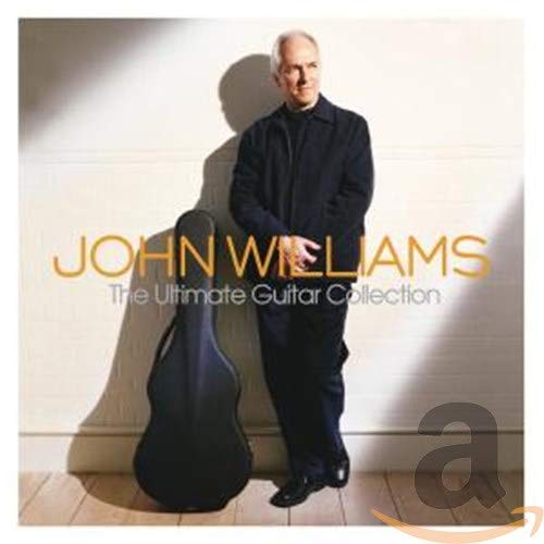 John Williams album cover featuring the guitarist and his instrument.