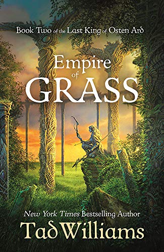 Fantasy book cover: a figure amongst trees and a grassy field.