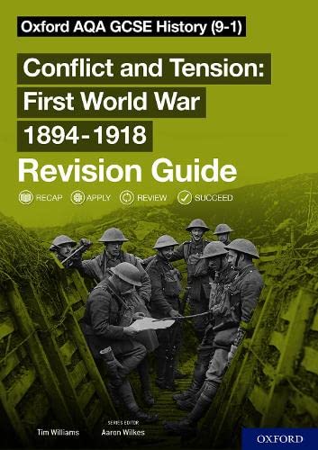 History revision guide cover with soldiers in a trench, 1894-1918.