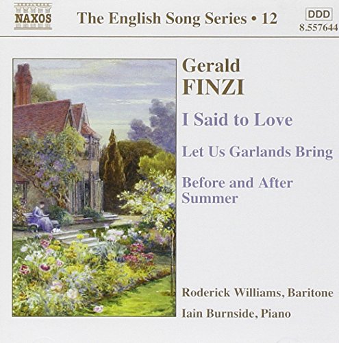 CD cover for Gerald Finzi’s songs, featuring a country house painting.
