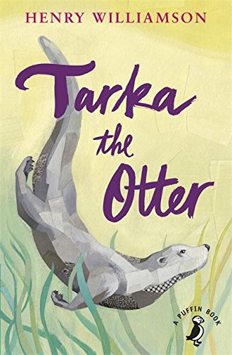 Book cover with otter illustration, purple title, and penguin logo on yellow background.
