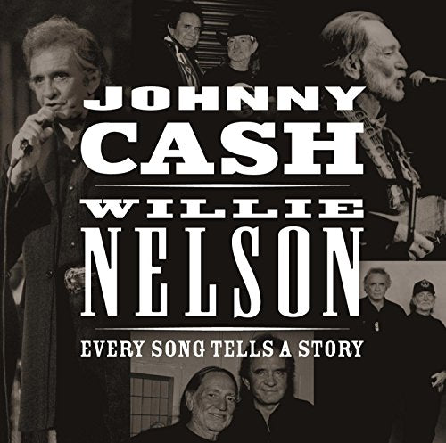 CD cover featuring black and white photos of Johnny Cash and Willie Nelson.