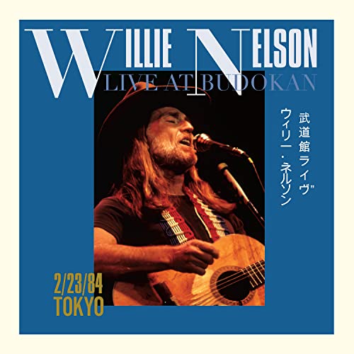 Willie Nelson album cover, “Live At Budokan”, featuring him performing.
