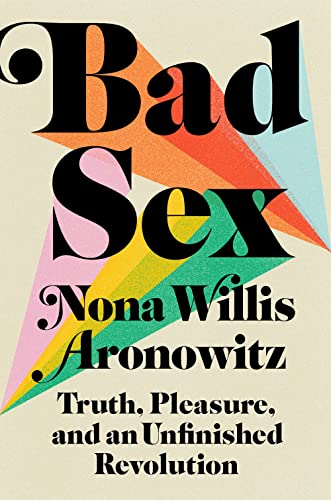 Book cover with bold text "Bad Sex" and colorful geometric design.