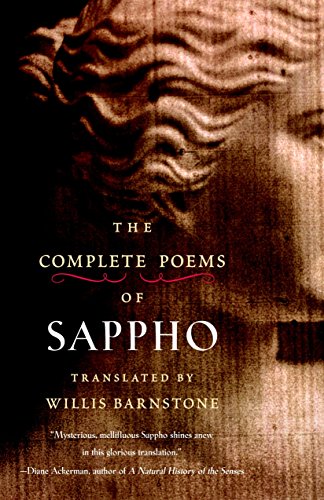 Book cover: “The Complete Poems of Sappho” with a classical bust.