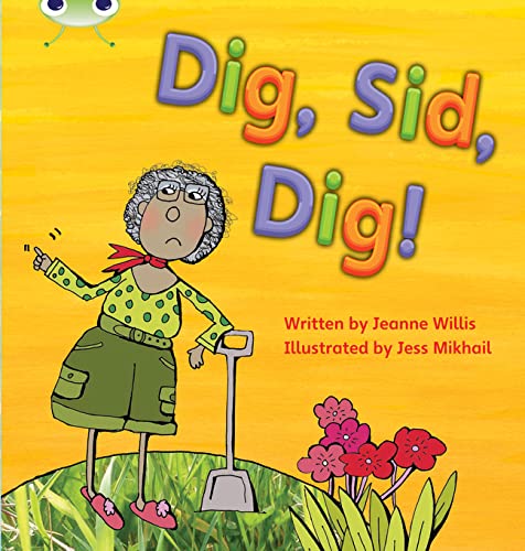 Book cover: illustrated elderly woman with a shovel and flowers.