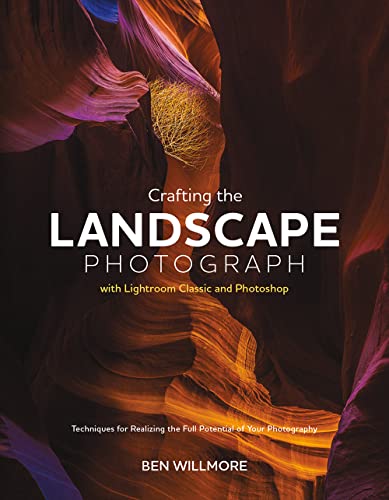 Book cover featuring a colorful canyon landscape and text about photography.