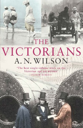 Book cover for “The Victorians” featuring historical figures and scenes.