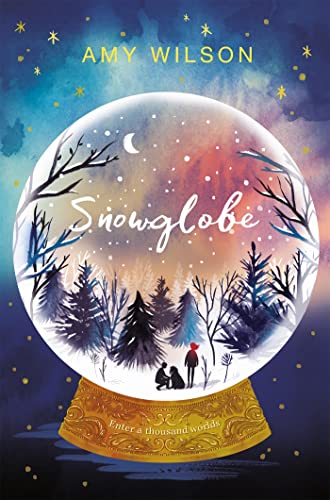 Book cover: snowglobe with forest scene and two figures inside.