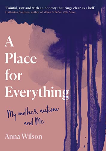 Book cover: “A Place for Everything” by Anna Wilson, with abstract paint.