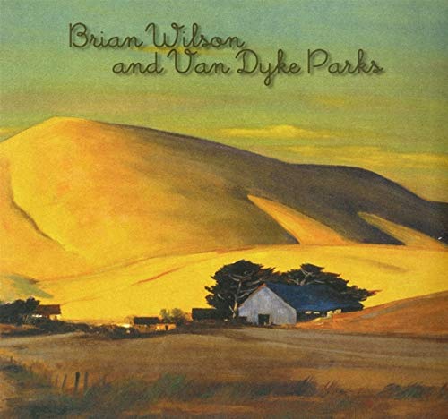 Album cover: painted landscape with hills, houses, and text at top.