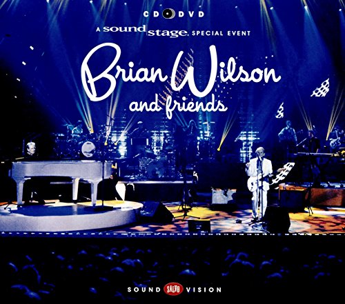 Brian Wilson performing on stage with musicians, CD+DVD packaging.