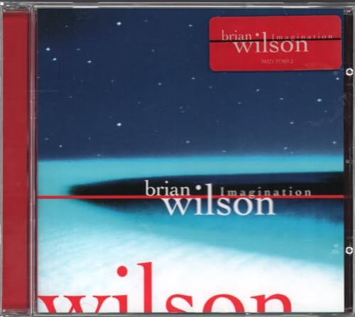 CD case for Brian Wilson’s “Imagination” album, blue and red design.