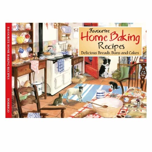 Book cover with a vintage kitchen scene, dogs, and cats.