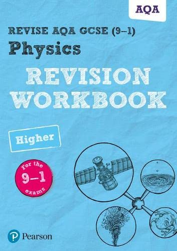 AQA GCSE Physics Higher Revision Workbook cover with science illustrations.