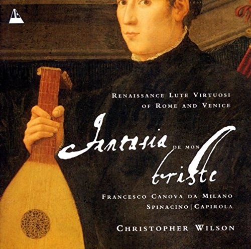 CD cover featuring a Renaissance portrait of a man with a lute.