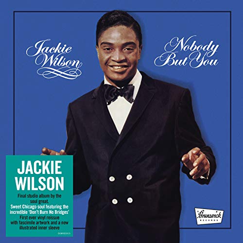 Jackie Wilson Nobody But You vinyl record set with album cover, sleeve, and disc.
