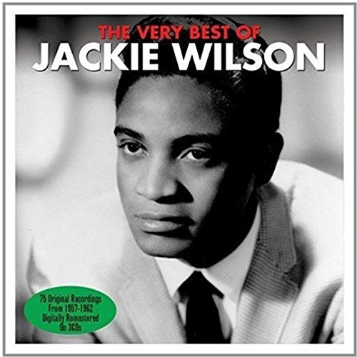 Jackie Wilson album cover, portrait of a man in a suit and tie.