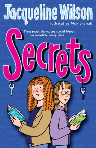 Book cover for "Secrets" by Jacqueline Wilson, featuring two young girls.