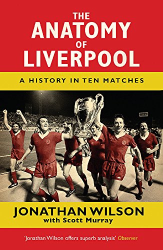 Book cover featuring Liverpool players celebrating with a trophy on a red and yellow background.