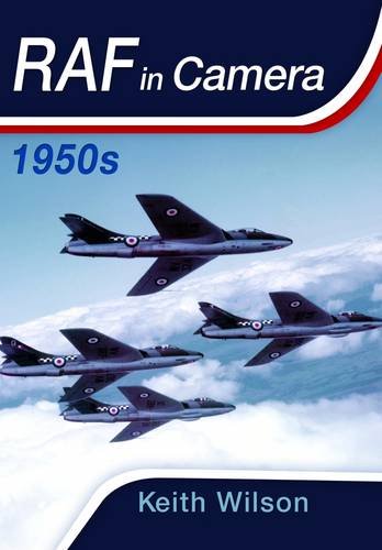 Book cover: Four 1950s RAF jet aircraft flying among clouds.
